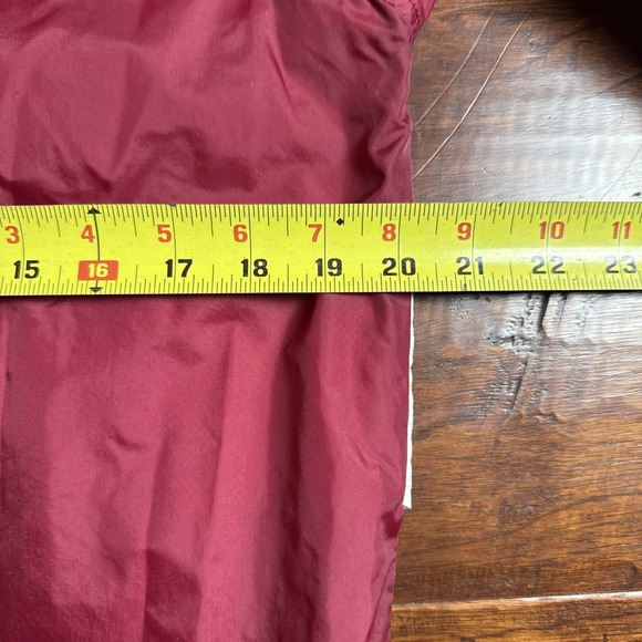 Nike Mens Maroon White Colorblock Full Zip Mesh Lined Windbreaker Jacket XS - Picture 9 of 9